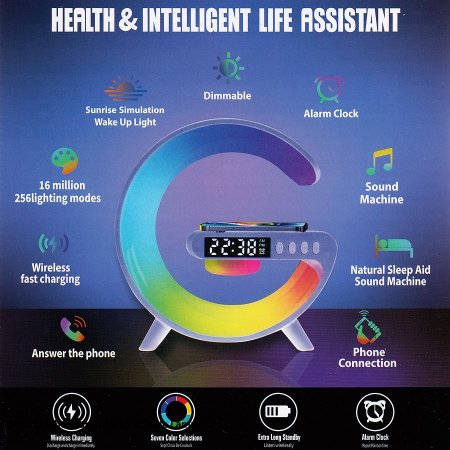 سماعة ذكية مع شاحن لاسلكي